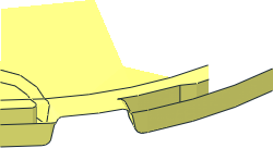 ~Brick  6 x  6 x  1 Round with Curved Top - without Patternable Surfaces - 1/8th Common Geometry
