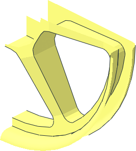 ~Wheel Cover 6 Spoke with Axle Hole - Spokes