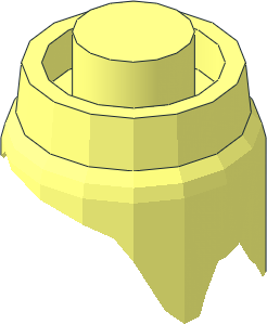 ~Minifig Hat with Hair, Pith Helmet and Hair in Ponytail - Hair Inside