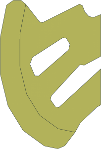 ~Minifig Weapon Axe Dwarven Blade Surface