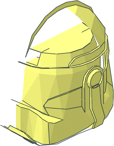 ~Minifig Helmet SW Clone Trooper Phase 2 (without Holes) - Half