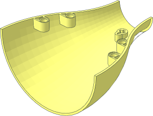 ~Technic Panel Bell Half 10 x 11 x  5.5 without Patternable Surfaces