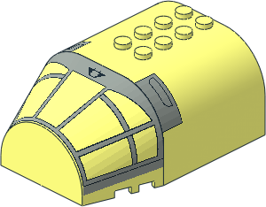 Windscreen 6 x 8 x 3 Curved Canopy Millennium Falcon Pattern Windscreen 6 x 8 x 3 Curved Canopy Millennium Falcon Pattern
