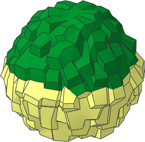 Minifig Cheerleader Pom Pom with Green Pattern