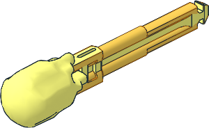 Technic Competition Arrow with Solid Shaft and Trans Orange Liquid Shaped Tip