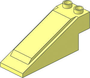 Duplo Road Section Slope 2 x 6 x 2 with 2 Studs on Top Duplo Road Section Slope 2 x 6 x 2 with 2 Studs on Top