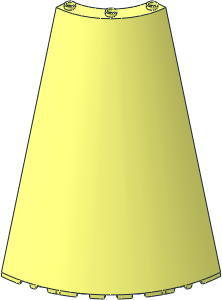 Cone  8 x  8 x 12 Quarter with  6 x  6 Cutout