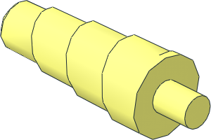 Animal Horn Spiral with Pin