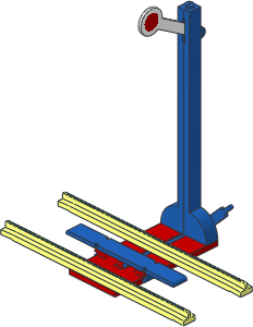 Train Track 4.5V Straight Tapered w/ Signal Blue/Red (Proceed) Train Track 4.5V Straight Tapered w/ Signal Blue/Red (Proceed)