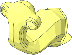 ~Minifig Head SW Ithorian - No Patternable Surface