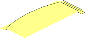 ~Scala Roof 24 x 22 x  7 - Shingle for Top Row