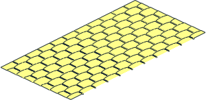 ~Scala Roof 24 x 22 x  7 - Half - Unscaled Shingles