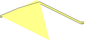 ~Scala Roof 24 x 22 x  7 - Shingle With Spacer Half