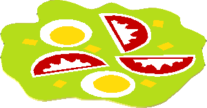 Sticker  1.7 x  1.7 Irregular with Salad