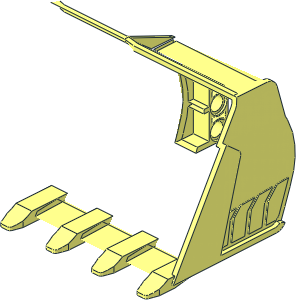 ~Technic Excavator Bucket 16 x  8 Half