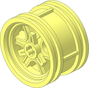 Wheel Rim 20 x 30 with Six Spokes and Center Lock