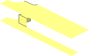 ~Technic Rotor  2 Blade with 4 Studs - Quarter