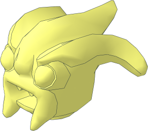 Minifig Head Alien Kranxx/Rench