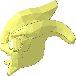 ~Minifig Head Alien Kranxx/Rench - Half