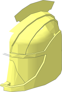 ~Minifig Helmet SW Senate Commando - Half