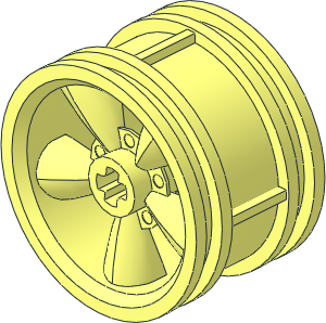 Wheel Rim 20 x 30 "Torq Thrust" with  5 Spokes and External Ribs