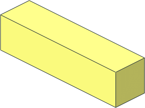 Modulex Tile 1 x 4 with Bottom Studs Modulex Tile 1 x 4 with Bottom Studs