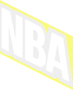 ~NBA Logo Text for Minifig Torso Basketball - Outline