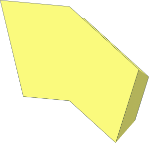 ~Modulex Brick Angled 18  2 x  X Double - End