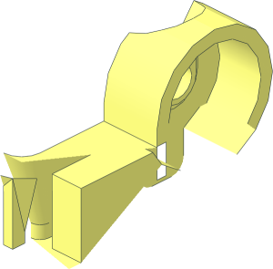 ~Duplo Plate  2 x  2 with Hinge Extended on Side - Partial Half Hinge