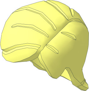 Minifig Hair Mid-Length with Side Part