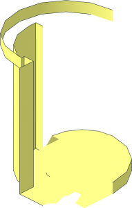 ~Duplo Building Wall  1 x  8 x  6 Top Hinge on Left