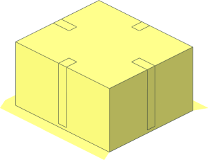 ~Duplo Building Wall  1 x  8 x  6 Bottom Box