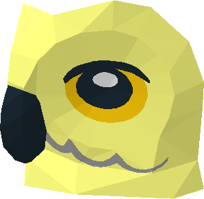 ~Animal Owl with Spread Wings with Black Beak and Yellow Eyes Half Pattern