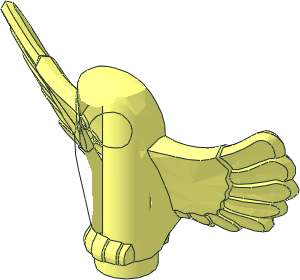 ~Animal Owl with Spread Wings without Patternable Area