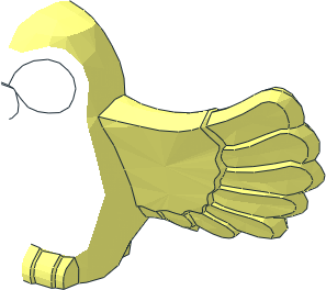 ~Animal Owl with Spread Wings Half without Patternable Area