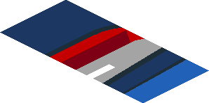 ~Sticker  0.8 x  1.9 with Taillamp on Blue Background Right - Second Face