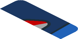 ~Sticker  0.8 x  1.9 with Taillamp on Blue Background Right - First Face