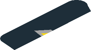 ~Sticker  1.8 x  3.9 with White "CAMARO" and Yellow Chevrolet Logos on Black Background - First Face