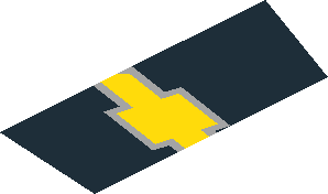 ~Sticker  1.8 x  3.9 with White "CAMARO" and Yellow Chevrolet Logos on Black Background - Second Face