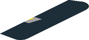 ~Sticker  1.8 x  3.9 with White "CAMARO" and Yellow Chevrolet Logos on Black Background - Twelfth Face