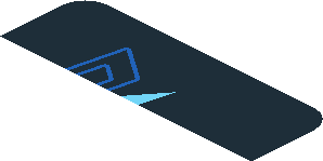 ~Sticker  0.8 x  1.6 with Chevrolet Logos and Light Blue Quads on Black Background Left - First Face