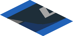 ~Sticker  0.8 x  3.0 with Headlamp on Blue Background Right - Second Face