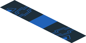 ~Sticker  1.9 x  1.8 with Chevrolet Logos and Blue Stripe on Black Background - Second Face