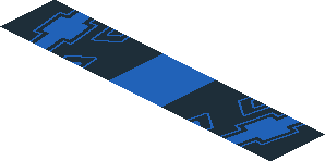 ~Sticker  1.9 x  1.8 with Chevrolet Logos and Blue Stripe on Black Background - Third Face