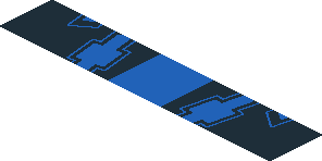 ~Sticker  1.9 x  1.8 with Chevrolet Logos and Blue Stripe on Black Background - Fourth Face