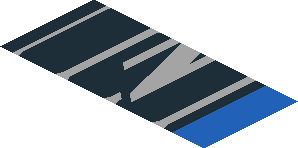~Sticker  0.8 x  4.1 with Black Air Vent and ZL1 Logo on Blue Background - Fifth Face