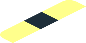 ~Sticker  1.9 x  1.8 with Black "FUEL" and Black Dotted Line on Transparent Background - First Face