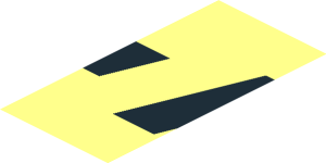 ~Sticker  1.9 x  1.8 with Black "FUEL" and Black Dotted Line on Transparent Background - Sixth Face