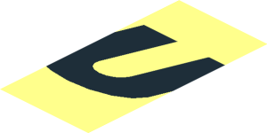 ~Sticker  1.9 x  1.8 with Black "FUEL" and Black Dotted Line on Transparent Background - Eighth Face