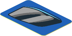Sticker  1.2 x  0.8 with Black Air Vent on Blue Background Left